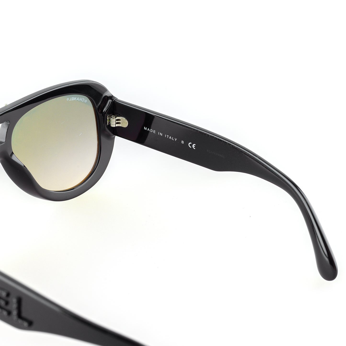 Chanel 5423-B C.501/57 Black Vintage Sunglasses