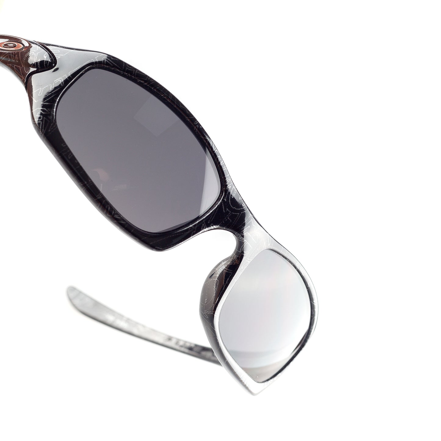 Oakley Fives 4.0 Black/Silver Text/Black Vintage Sunglasses