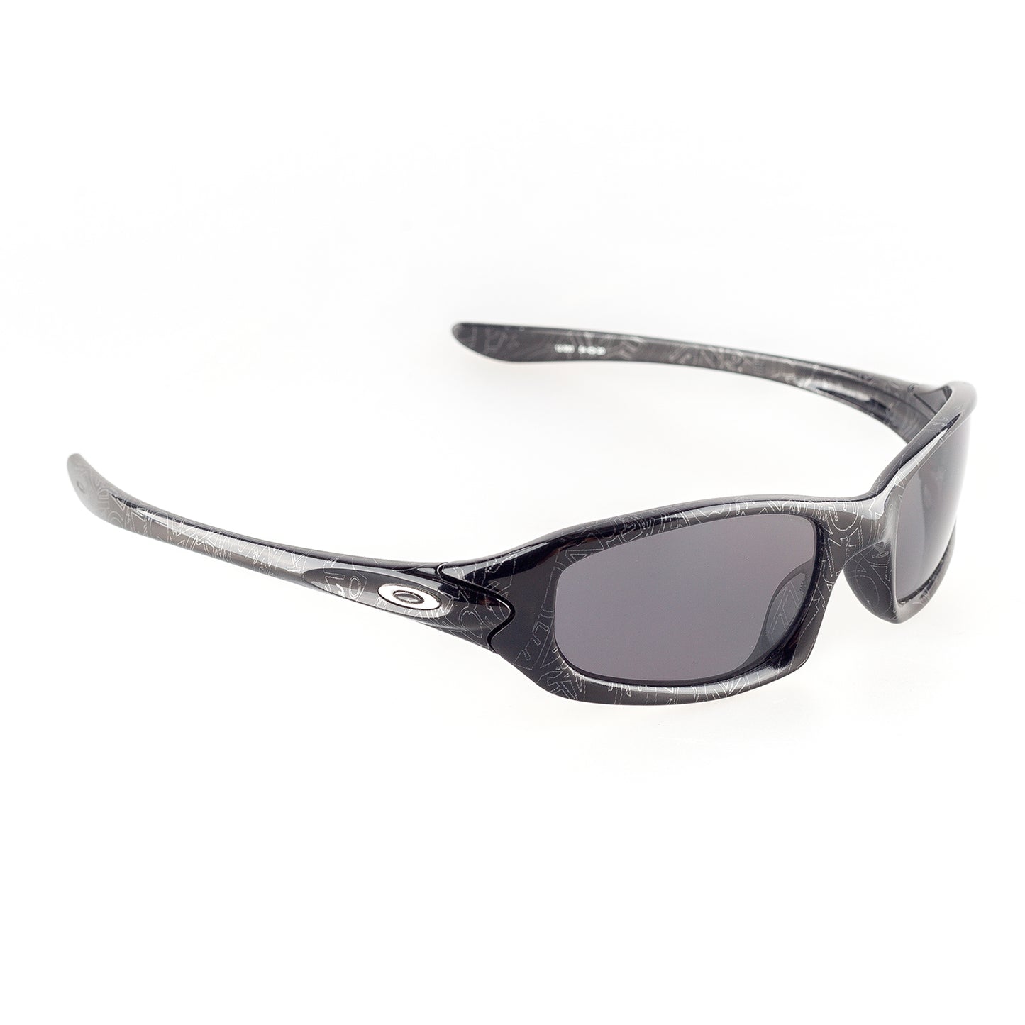 Oakley Fives 4.0 Black/Silver Text/Black Vintage Sunglasses