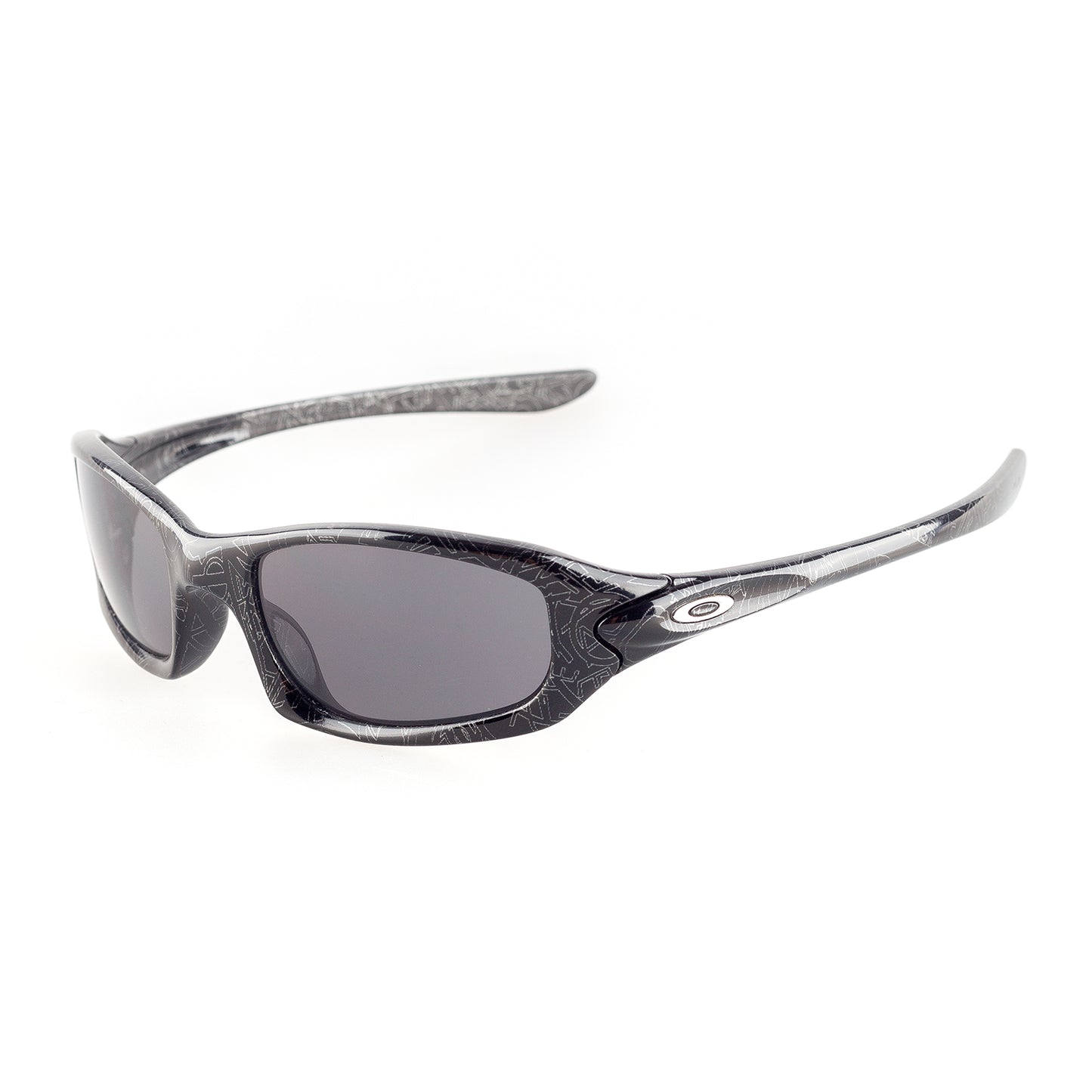 Oakley Fives 4.0 Black/Silver Text/Black Vintage Sunglasses