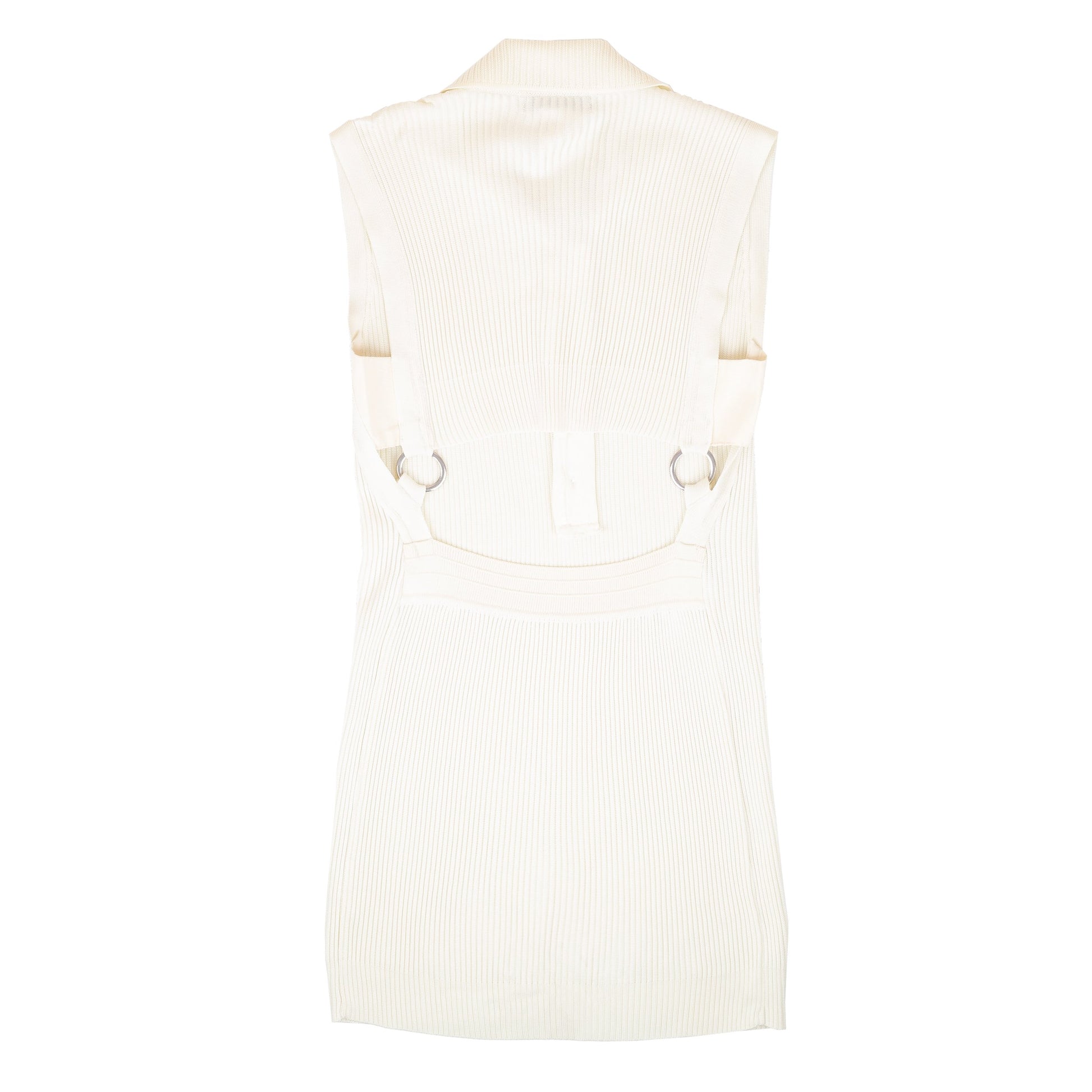 Issey Miyake Knit Nude Back-Less Top
