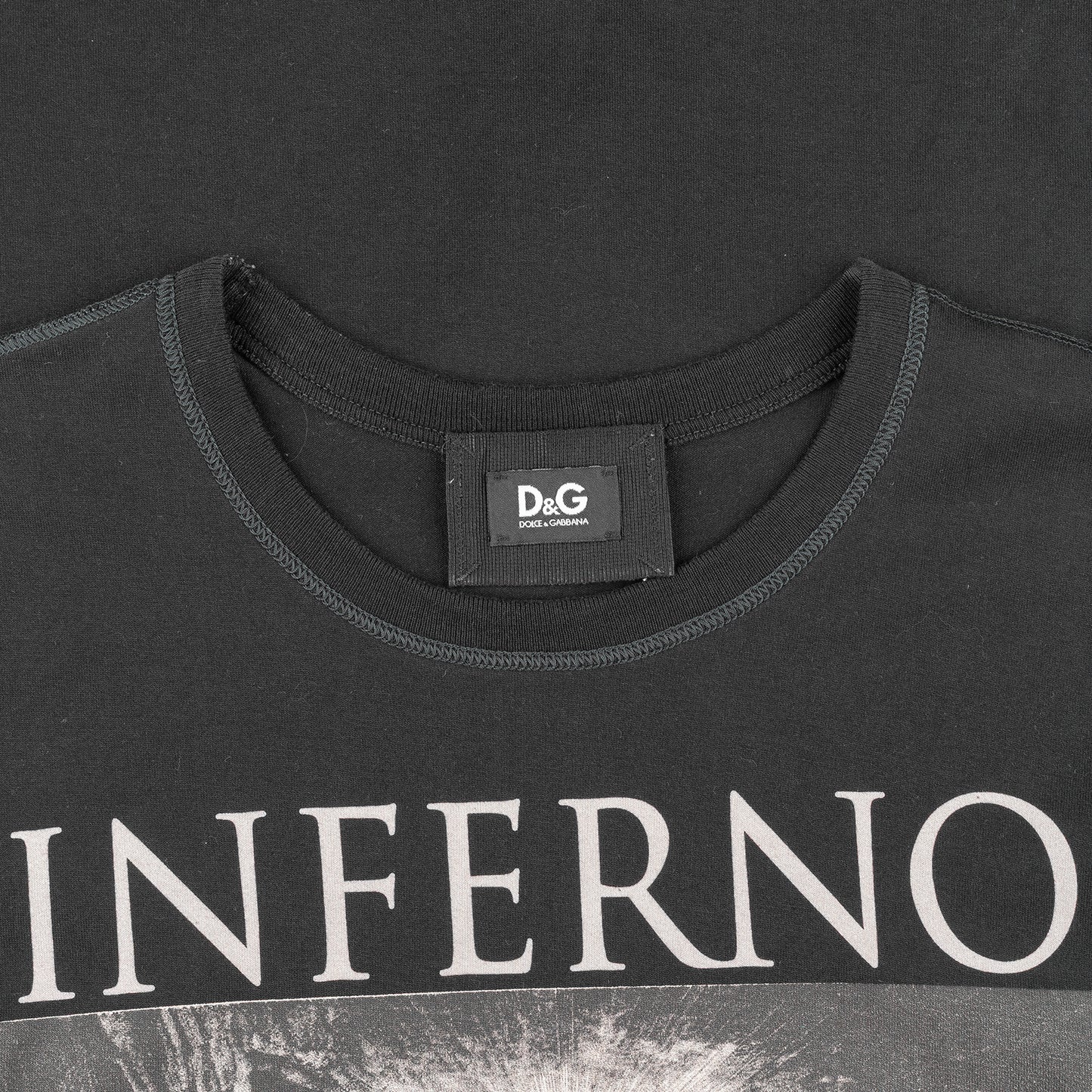 Dolce & Gabbana Inferno Canto Nono Gustave Doré Painting Black T-Shirt (M)