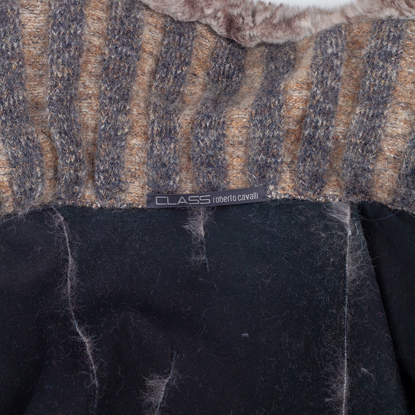 Roberto Cavalli CLASS Vintage Rabbit Fur Jacket