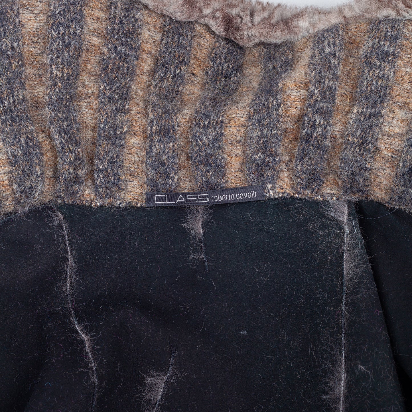 Roberto Cavalli CLASS Vintage Rabbit Fur Jacket