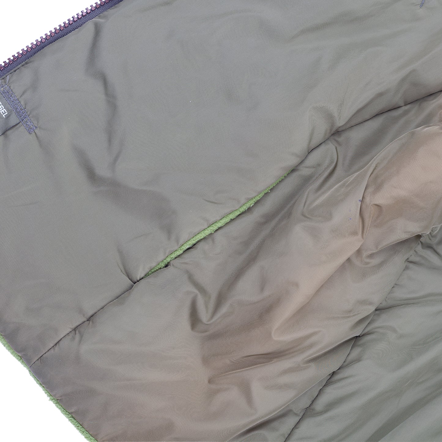 Diesel Reversible Vintage Fleece Sleeveless Green Vest