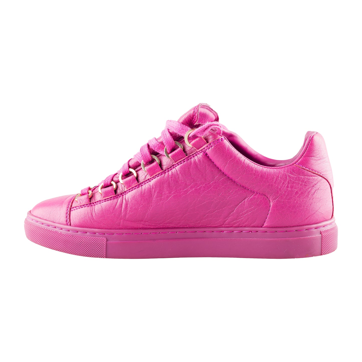 Balenciaga Arena Low Purple Wine Leather Shoes (36,5 IT/ 37,5 EU)