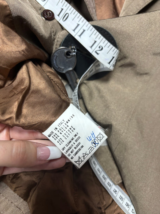 Dirk Bikkembergs Vintage Brown/Military Green Key Charm Jacket (XL)