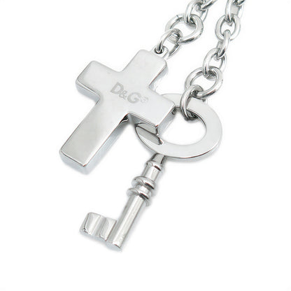 Dolce & Gabbana Cross and Key Stainless Steel Earrings