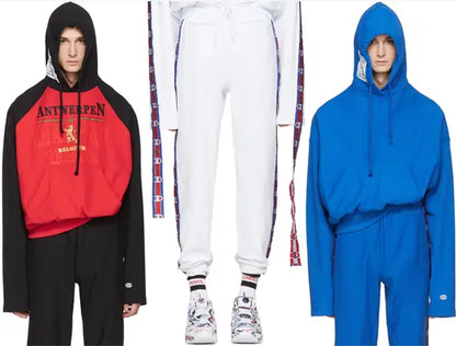 Vetements x Champion SS 2017 Fitted Women’s Blue Hoodie