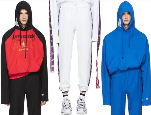 Vetements x Champion SS 2017 Fitted Women’s Blue Hoodie