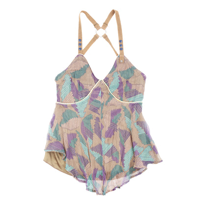 Diesel Silk Abstract Print Halter Top