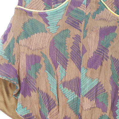 Diesel Silk Abstract Print Halter Top