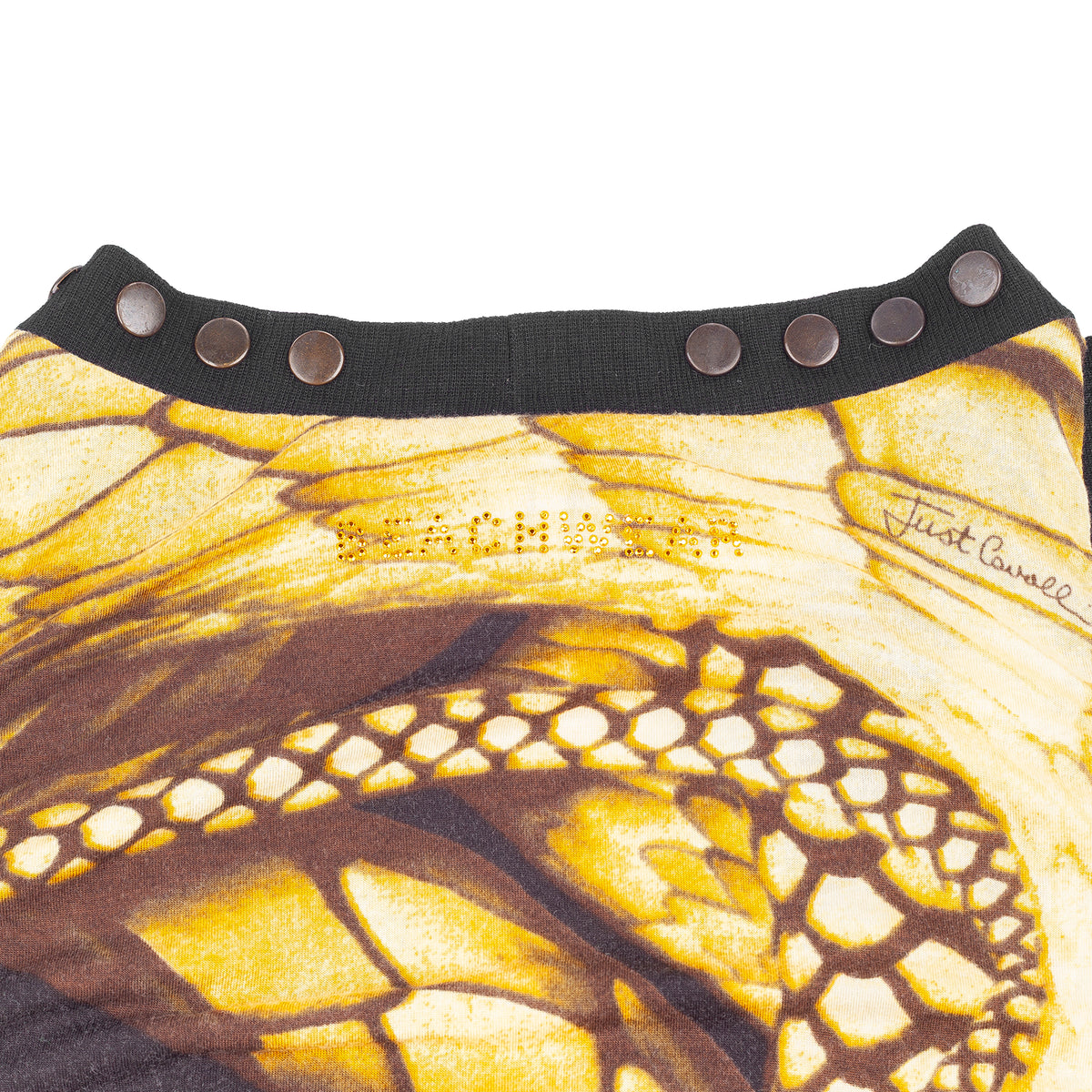 Just Cavalli Beachwear Butterfly Print Studded Vest Top