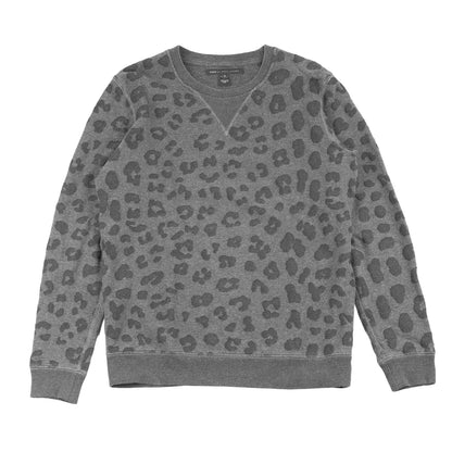 Marc by Marc Jacobs Grey Leopard Print Cotton Sweatshirt
