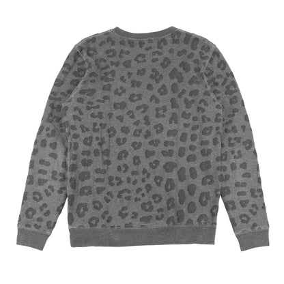 Marc by Marc Jacobs Grey Leopard Print Cotton Sweatshirt