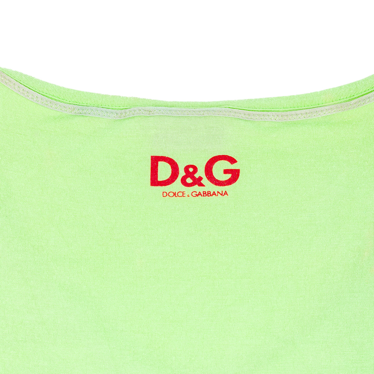 D&G Dolce & Gabbana Green St. Barth Tropical Graphic Top