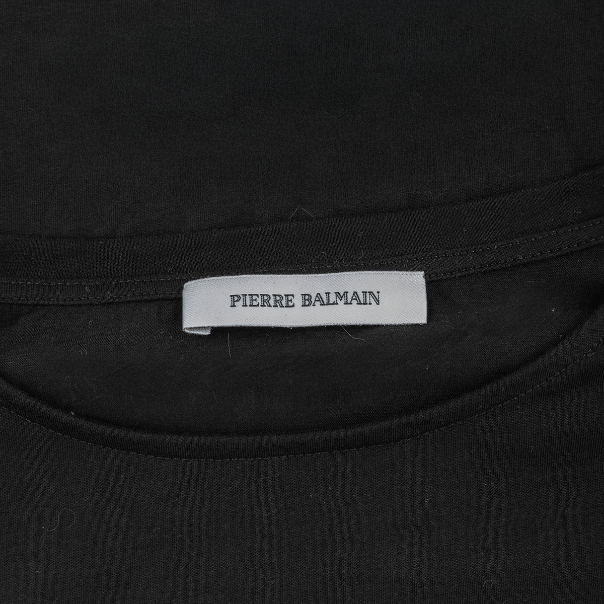 Pierre Balmain Black PB Monogram Gold Button Sleeveless Top