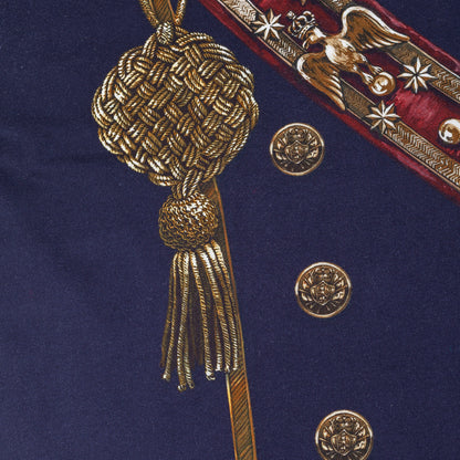 Dolce & Gabbana Military Medals Print Navy T-Shirt