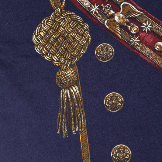 Dolce & Gabbana Military Medals Print Navy T-Shirt