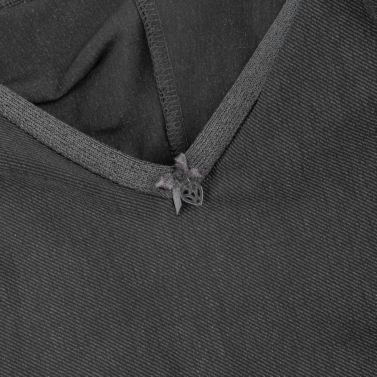 Marithé François Girbaud Grey Asymmetric Ruffle Dress