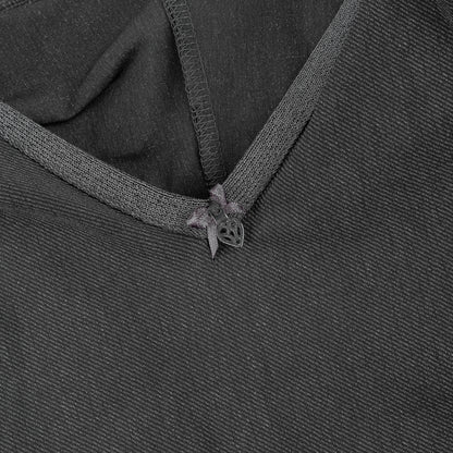 Marithé François Girbaud Grey Asymmetric Ruffle Dress