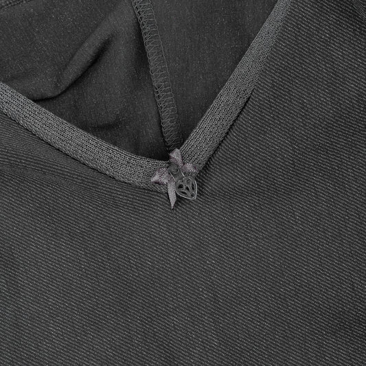Marithé François Girbaud Grey Asymmetric Ruffle Dress