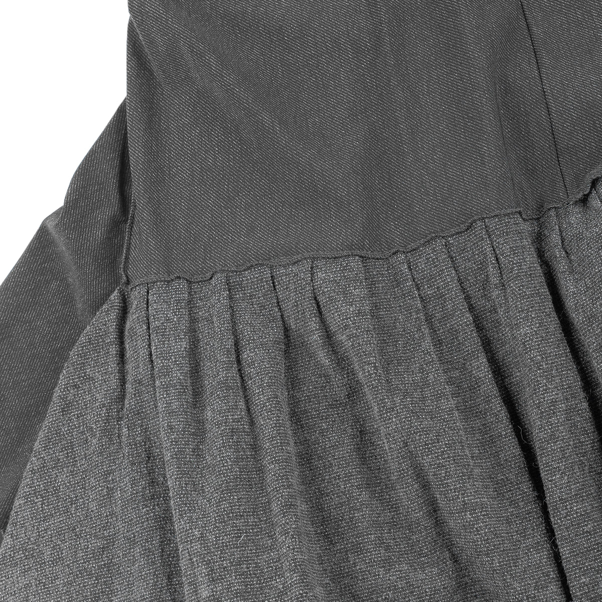 Marithé François Girbaud Grey Asymmetric Ruffle Dress