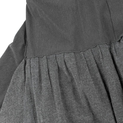 Marithé François Girbaud Grey Asymmetric Ruffle Dress
