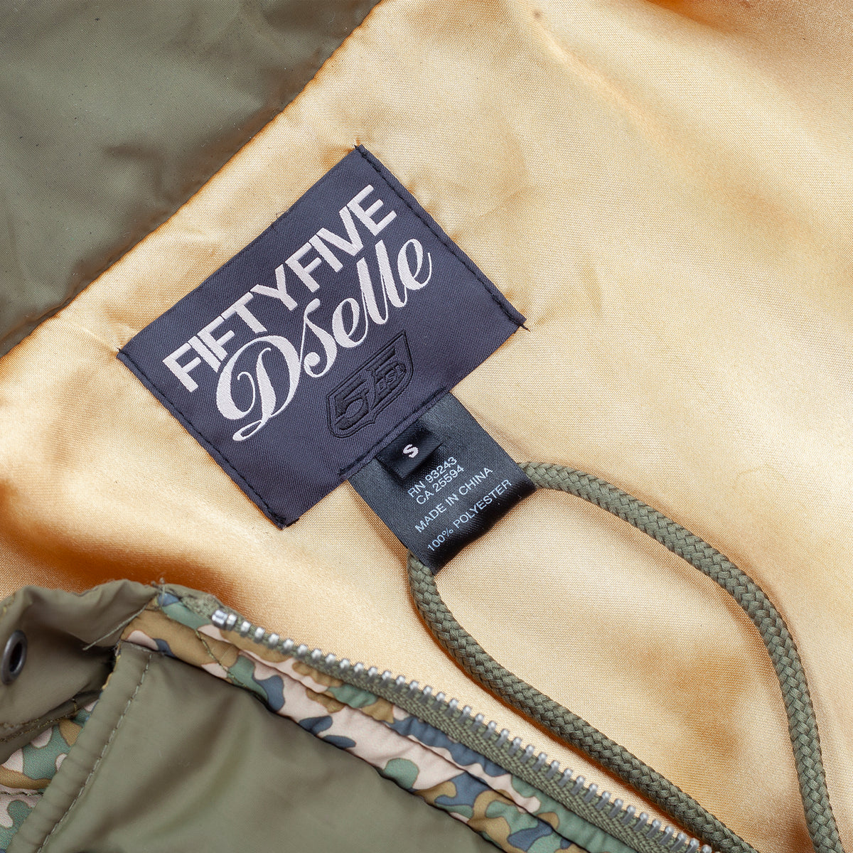 55DSL by Diesel Digital Camouflage Quilted Hooded Parka