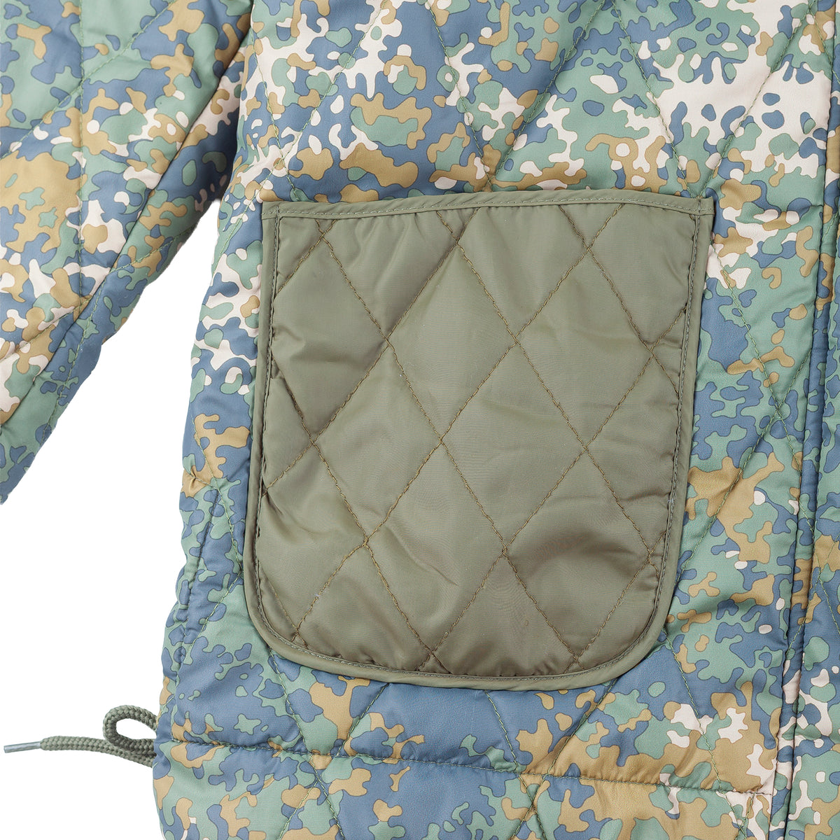 55DSL by Diesel Digital Camouflage Quilted Hooded Parka