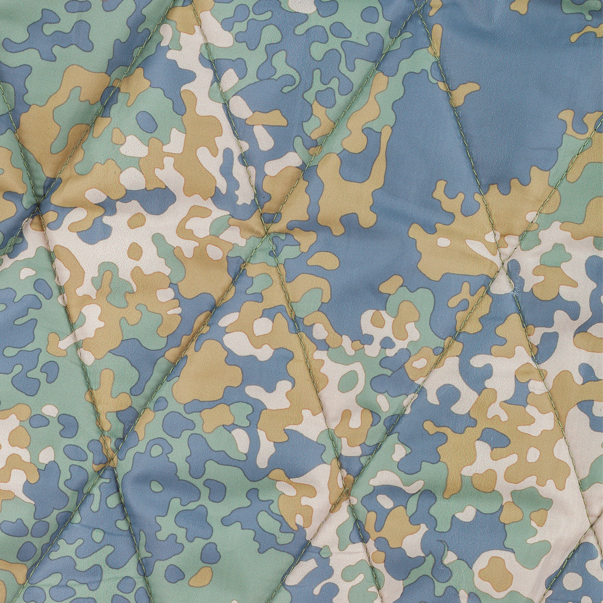 55DSL by Diesel Digital Camouflage Quilted Hooded Parka