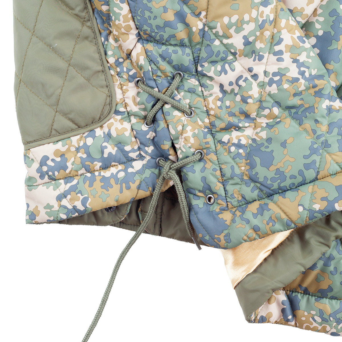 55DSL by Diesel Digital Camouflage Quilted Hooded Parka