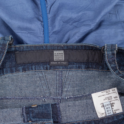 Marithé François Girbaud Denim & Ruched Blue Dress