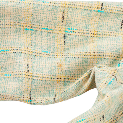 Kenzo Jeans Pastel Blue Tweed Jacket & Pleated Mini Skirt Set