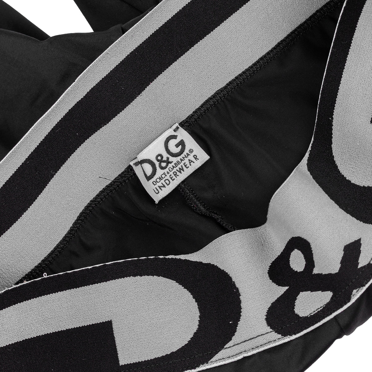 D&G Dolce & Gabbana Black & White Logo Sportswear Two-Piece Set
