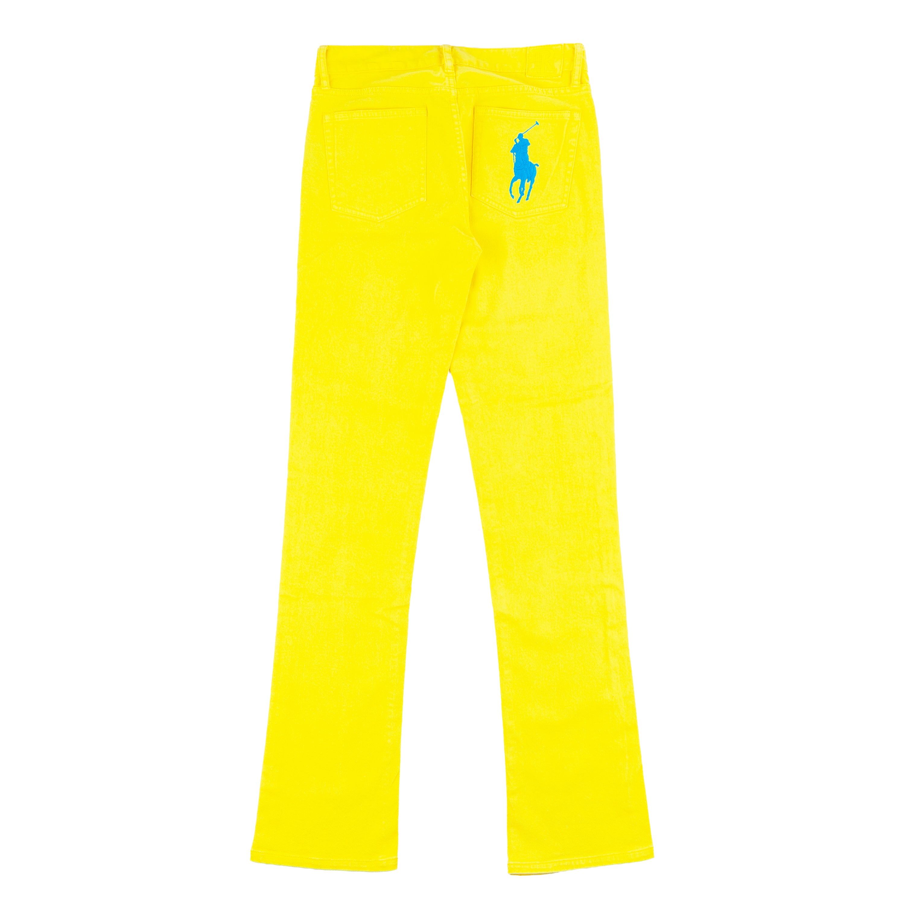 Ralph Lauren Yellow Big Pony Light Bootcut Jeans