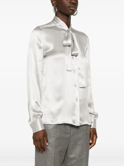 TOM FORD Vintage Black Ribbon Polyester Shirt (M)