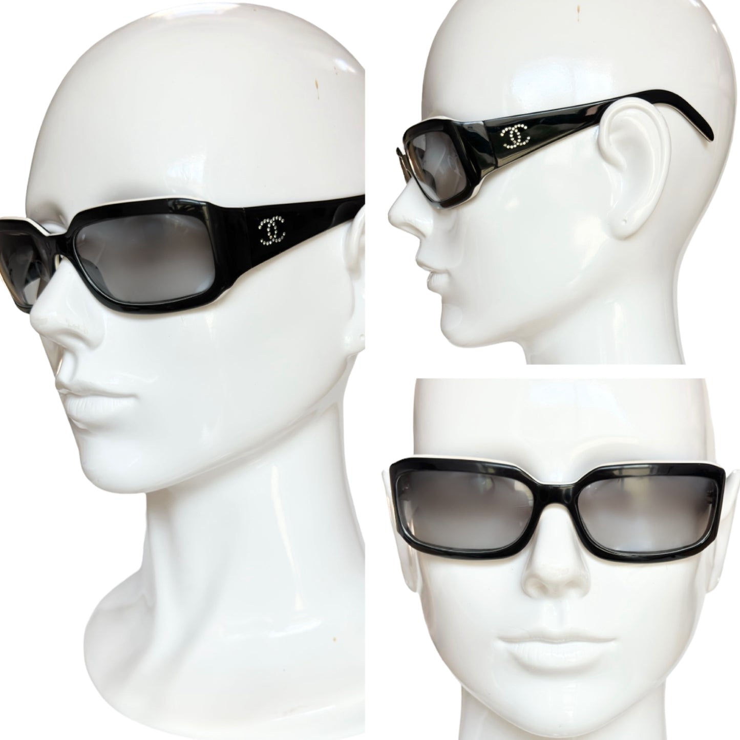 Chanel 5064-B C.754/11 Black Vintage Sunglasses