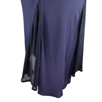 Versace Classic Vintage Blue Backless Dress (S)