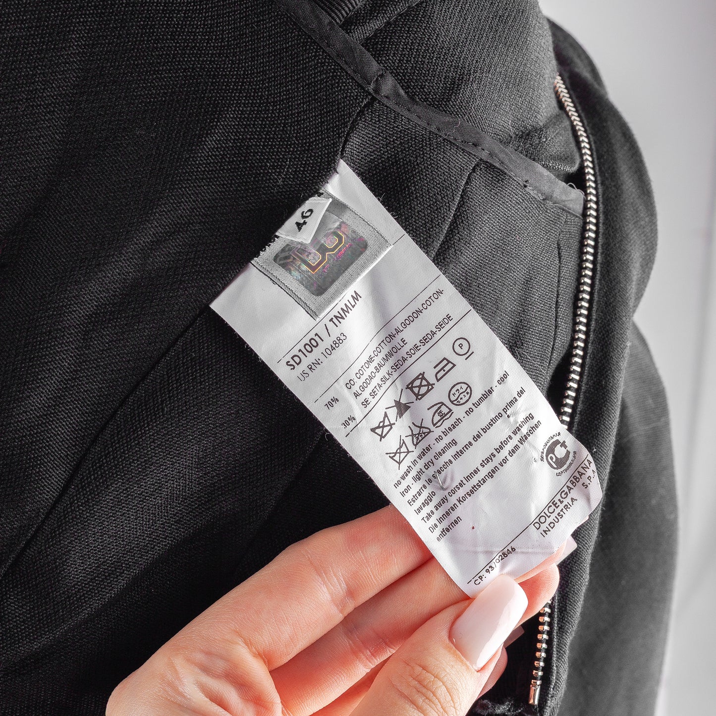 Dolce & Gabbana Vintage Black Fit and Flare Dress (M)