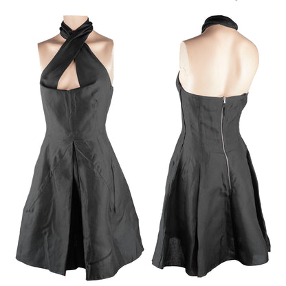 Dolce & Gabbana Vintage Black Fit and Flare Dress (M)