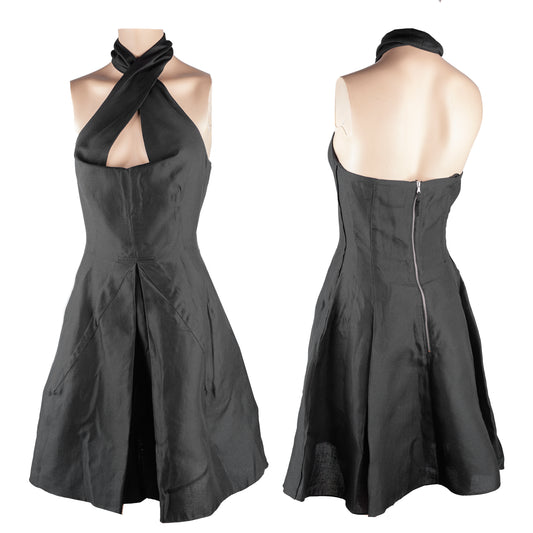 Dolce & Gabbana Vintage Black Fit and Flare Dress (M)