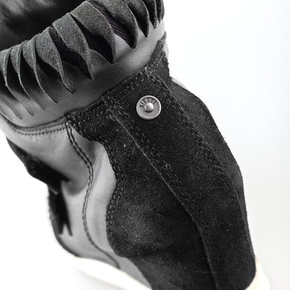 Diesel Black Leather Vintage Wedge Sneakers (37 EU)  