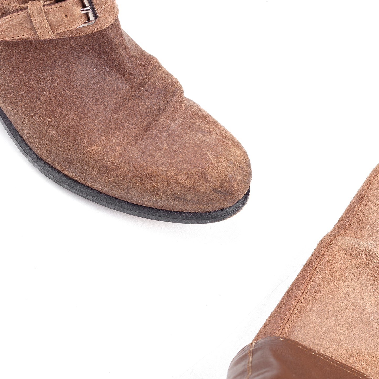 Christian Dior Vintage Musketeer Over The Knee Brown Leather Boots (37,5 EU)