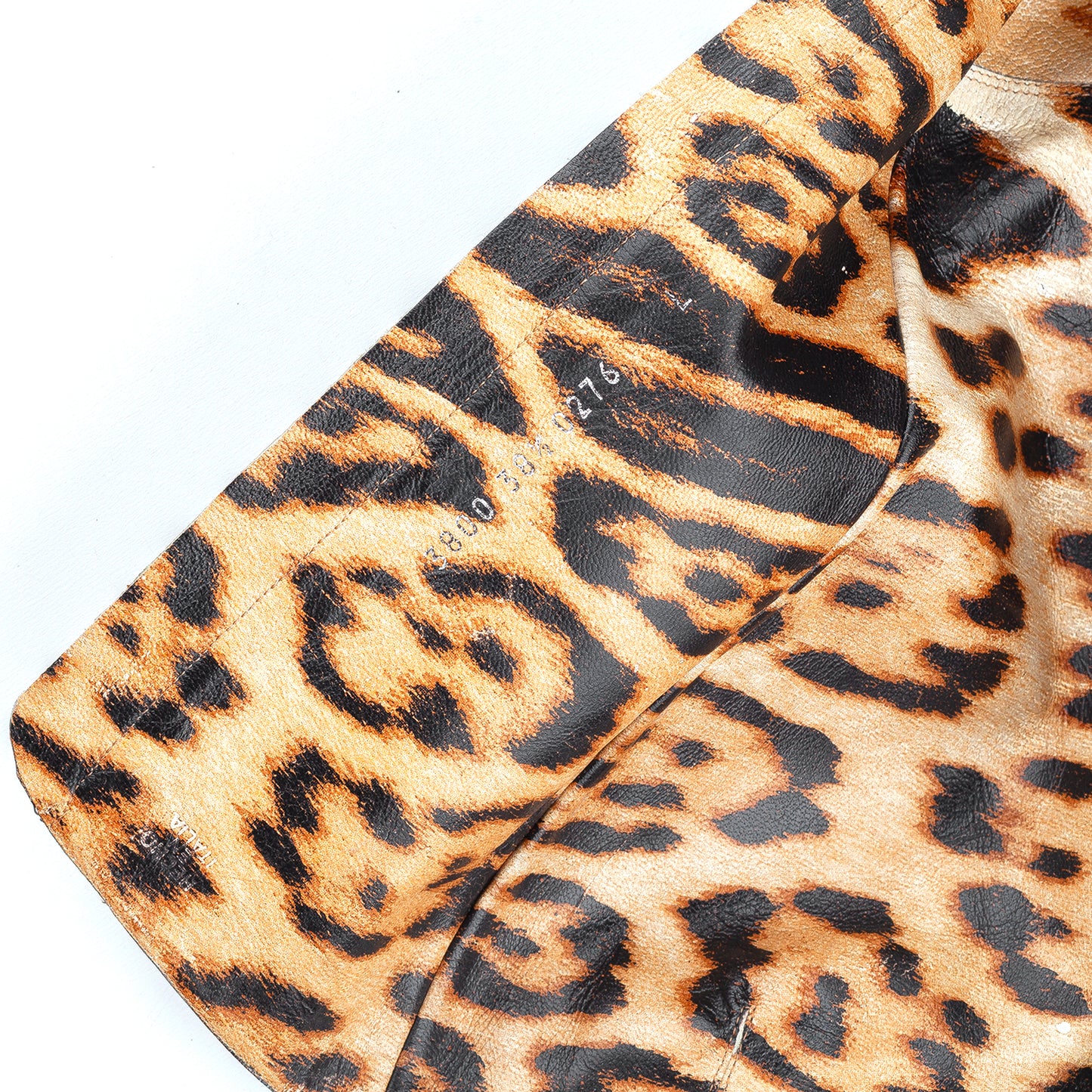 Roberto Cavalli 2002 Vintage Cheetah/Black Pointed Toe High Knee Boots (38,5 EU)