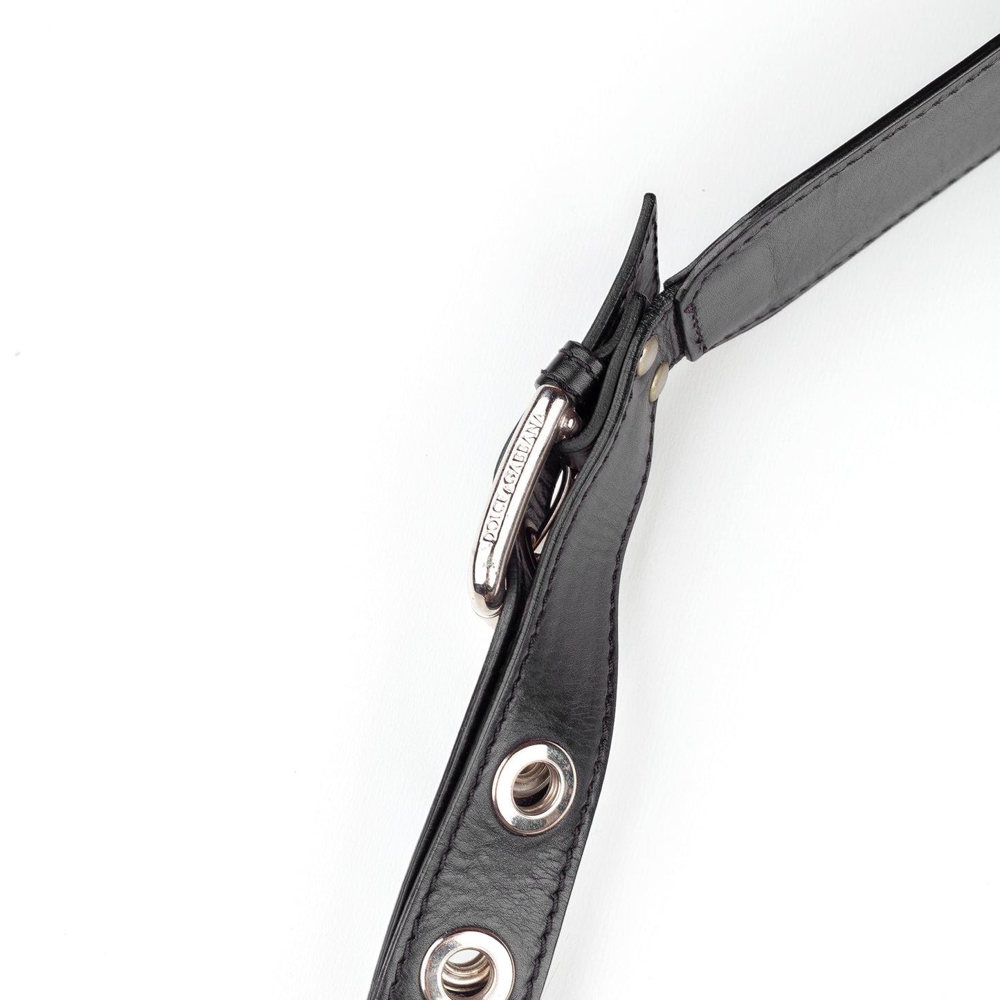 Dolce & Gabbana Vintage Reversible Rabbit Fur Grey Leather Shoulder Bag