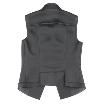 Marithé François Girbaud Vintage Black Polyester Vest (S)