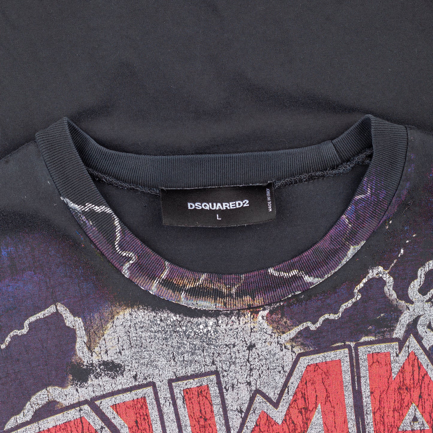 DSQUARED2 Sisters From Hell Black Band T-Shirt (L)