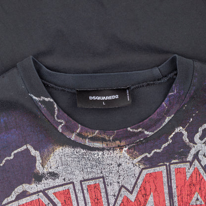 DSQUARED2 Sisters From Hell Black Band T-Shirt (L)