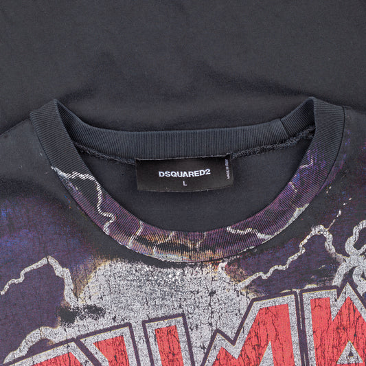 DSQUARED2 Sisters From Hell Black Band T-Shirt (L)